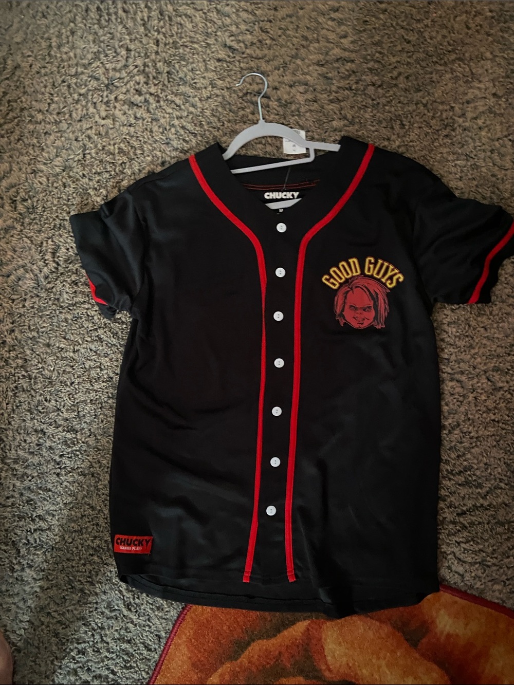 Good Guys Black and red Chucky jersey